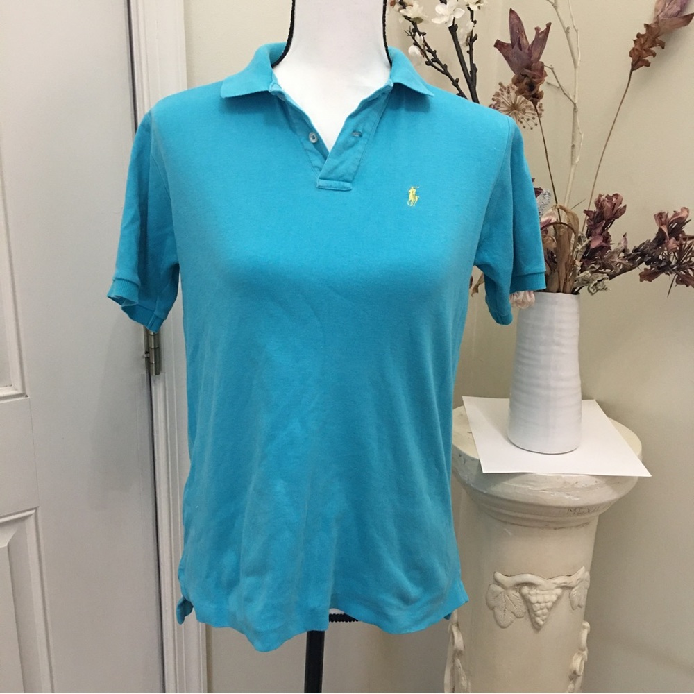 Bundle 3 polo shirts blue red pink, for golf pickle ball or summer weekends - Picture 3 of 14